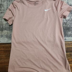 Nike Women's Dusty Pink Short Sleeve Logo Tee